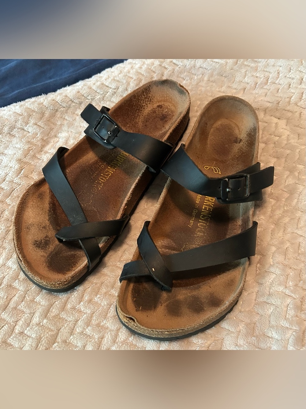 Birkenstock Mayari Sandal for Women, Size 38 US 7.5- Black Birko-Flor
